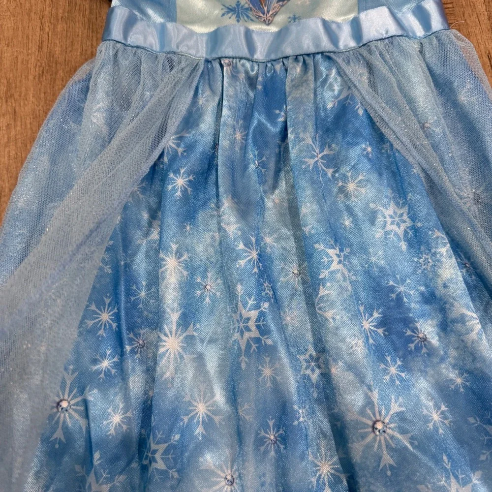 Disney Girls Frozen Elsa and Minnie Mouse Nightgown Bundle 2pc Pink Blue Size 6 - Picture 7 of 9